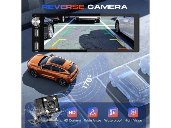 Single-DIN Car Stereo — Car Infotainment System, RDFEBC