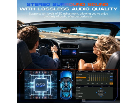 Single-DIN Car Stereo — Car Infotainment System, RDFEBC