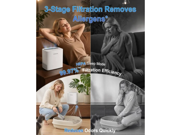 White Air Purifier — Air Purifier, Ambersky