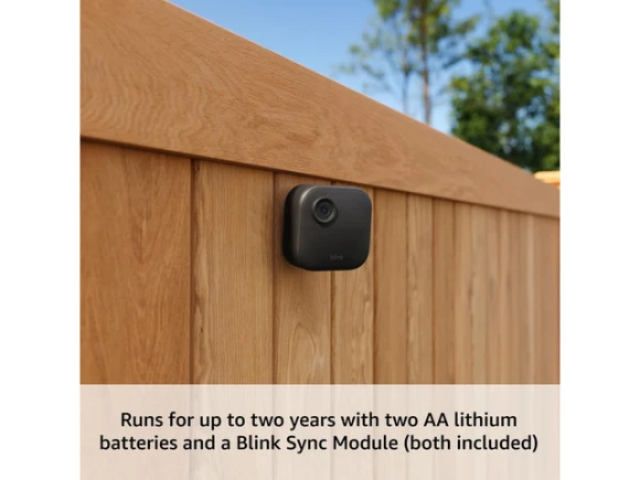 Wireless Smart Security Camera, 1 Camera System with Sync Module Core — Security Camera, Blink