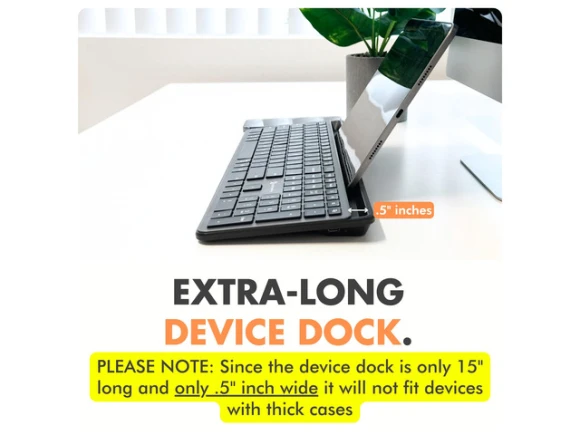 Full-Size Wireless Keyboard — Bluetooth Keyboard, X9