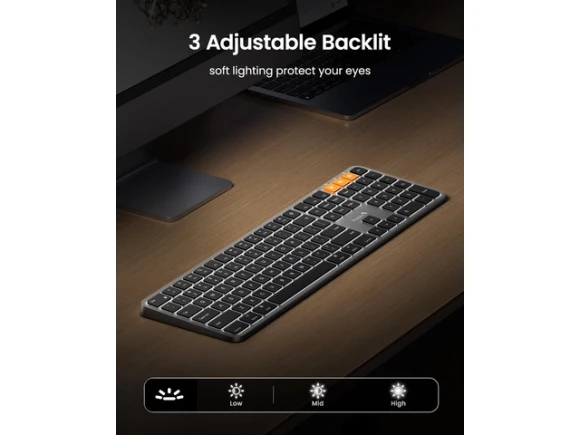 Wireless Keyboard with Numeric Keypad — Bluetooth Keyboard, ProtoArc