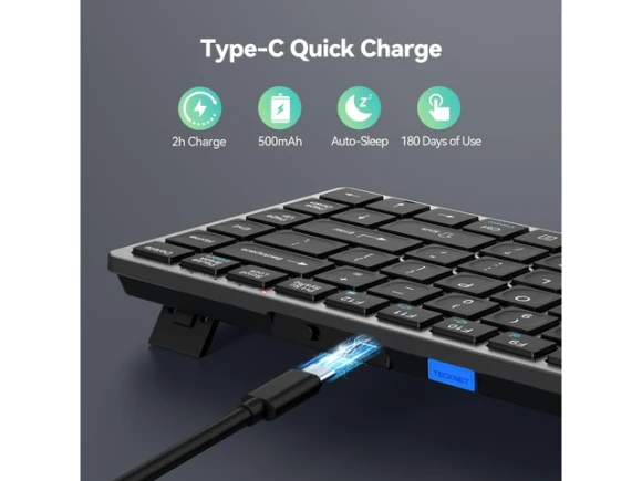 Wireless Keyboard — Bluetooth Keyboard, TECKNET