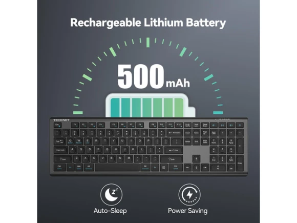 Wireless Keyboard — Bluetooth Keyboard, TECKNET