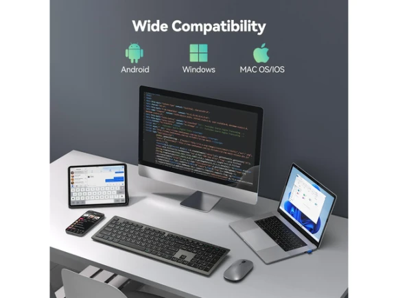 Wireless Keyboard — Bluetooth Keyboard, TECKNET