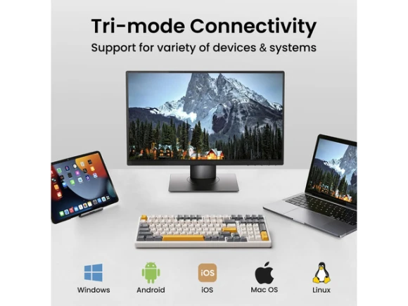 Wireless Mechanical Keyboard — Bluetooth Keyboard, Kisnt