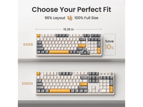 Wireless Mechanical Keyboard — Bluetooth Keyboard, Kisnt