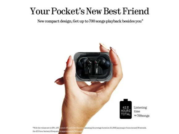 Wireless earbuds, Black — Wireless Earbuds, Nothing
