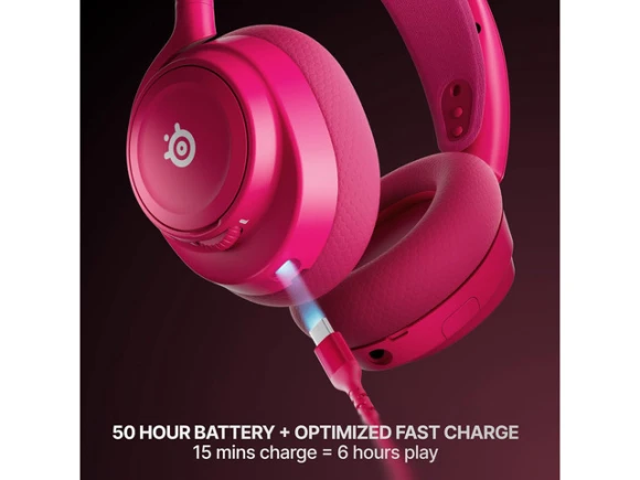 Gen 2 Gaming Headset, Magenta — Wireless Earbuds, SteelSeries