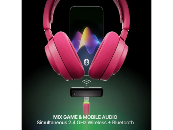 Gen 2 Gaming Headset, Magenta — Wireless Earbuds, SteelSeries