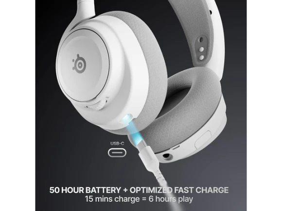 Gen 2 White Gaming Headset — Wireless Earbuds, SteelSeries