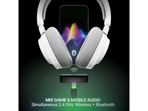 Gen 2 White Gaming Headset — Wireless Earbuds, SteelSeries