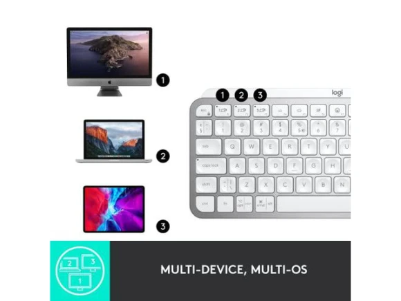 MX Keys Mini Compact Wireless Keyboard — Bluetooth Keyboard, Logitech