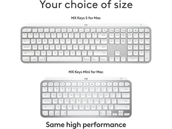 Wireless Keyboard for Mac, Pale Grey — Bluetooth Keyboard, Logitech