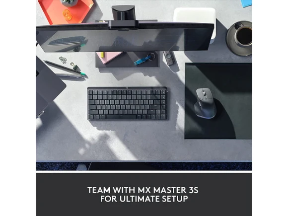 Wireless mechanical keyboard, Graphite — Bluetooth Keyboard, Logitech