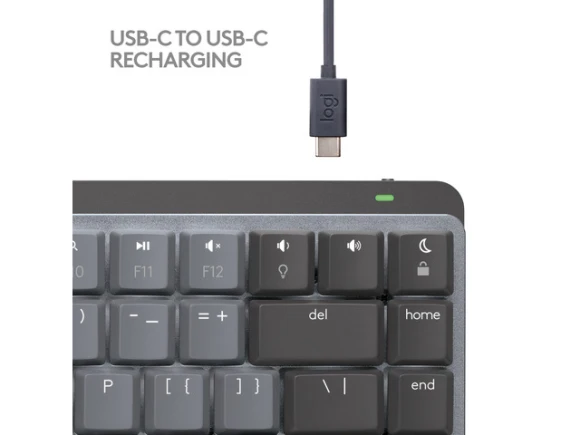 Wireless mechanical keyboard, Space Grey — Bluetooth Keyboard, Logitech