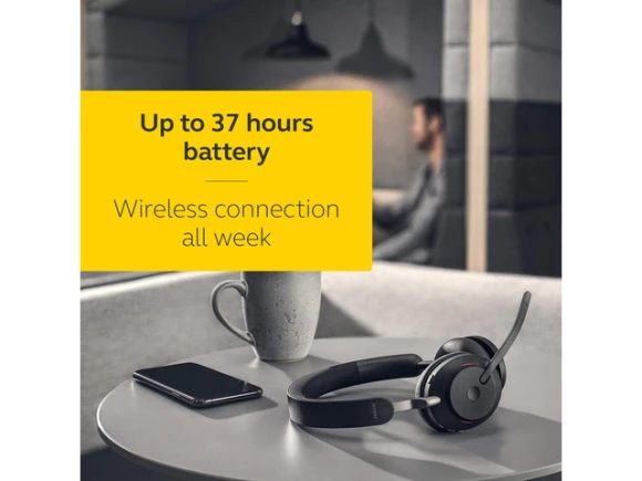 Bluetooth Wireless Headset, Black, with USB-A Adapter — Wireless Earbuds, Jabra