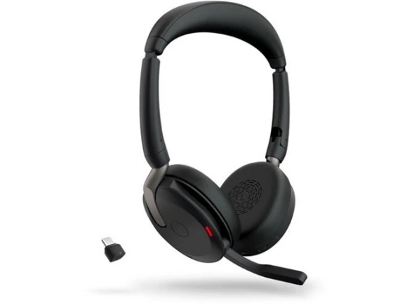 Evolve2 65 Flex Wireless Headset with Wireless Charger — Wireless Earbuds, Jabra