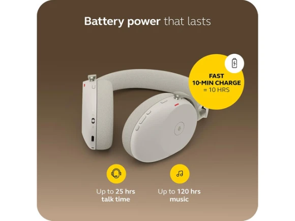 Over-ear wireless Bluetooth headset, Warm Gray — Wireless Earbuds, Jabra