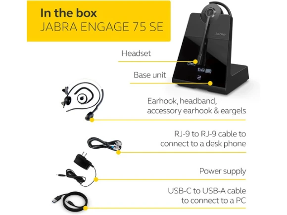 Wireless Headset, Black, Second Edition — Wireless Earbuds, Jabra