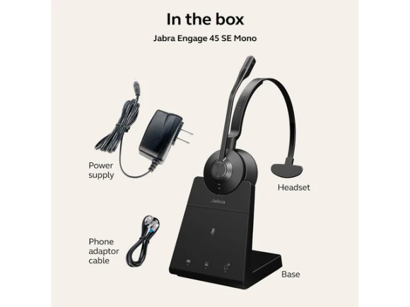 Wireless Single-Ear Headphones, Black, Second Edition — Wireless Earbuds, Jabra