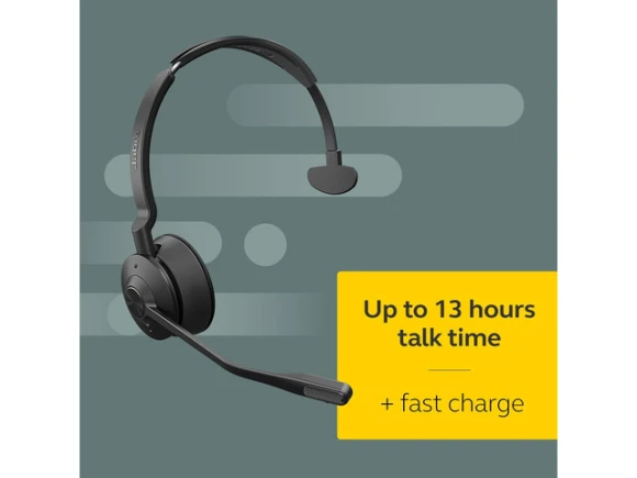 Wireless Telephone Headset, Single-Ear, Black, Second Edition — Wireless Earbuds, Jabra