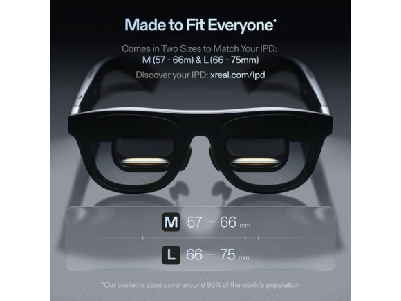 One Pro AR Glasses, M (IPD 57-66mm), Open Box — Smart Glasses, XREAL