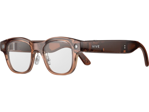 Square Clear-Lens AI Glasses — Smart Glasses, VIVE