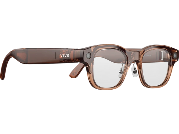 Square Clear-Lens AI Glasses — Smart Glasses, VIVE