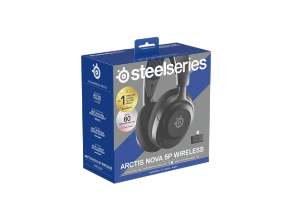Wireless gaming headset, Black, for PS5 and PS4 — Wireless Earbuds, SteelSeries