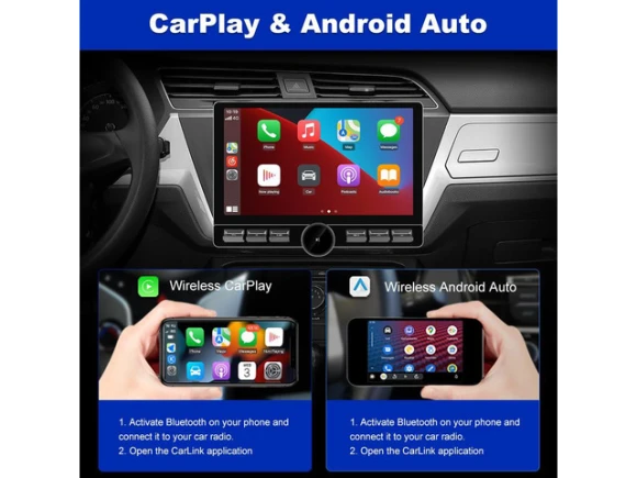 10.6-Inch Double-DIN In-Dash Car Stereo — Car Infotainment System, litillbuly