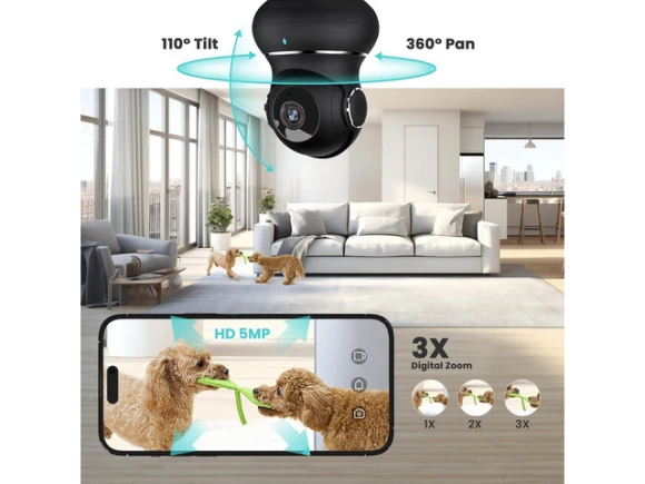 5MP Indoor Security Camera — Security Camera, litokam