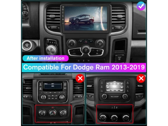 9-Inch Android Car Radio for Dodge Ram — Car Infotainment System, litillbuly