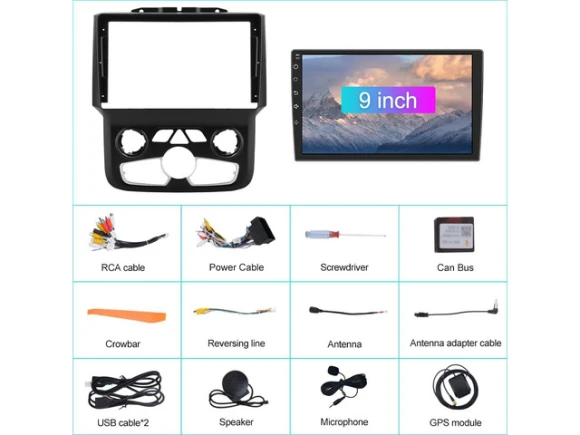9-Inch Android Car Radio for Dodge Ram — Car Infotainment System, litillbuly