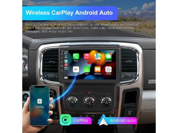 9-Inch Car Radio with Reverse Camera for Dodge Ram 1500, 2500, and 3500 (2013–2019) — Car Infotainment System, litillbuly