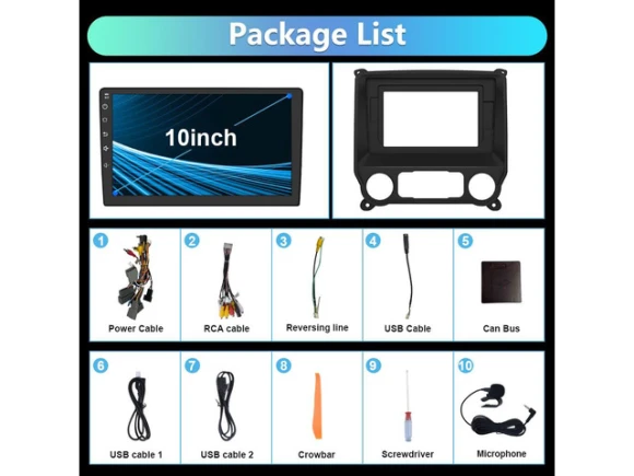 Car Stereo for Chevy Silverado and GMC Sierra, 2014–2018 — Car Infotainment System, litillbuly