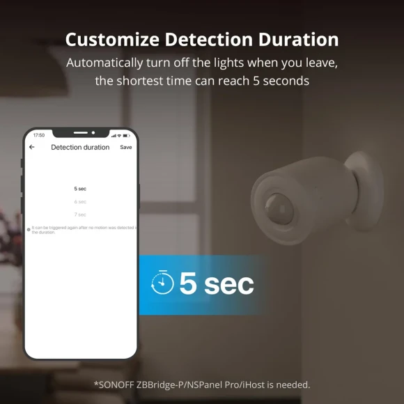 Zigbee Motion Sensor — Motion Sensor, Sonoff