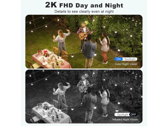 2K Outdoor Security Camera — Security Camera, TAURKENAM