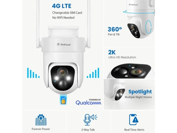 4G LTE Cellular Security Camera — Security Camera, TAURKENAM