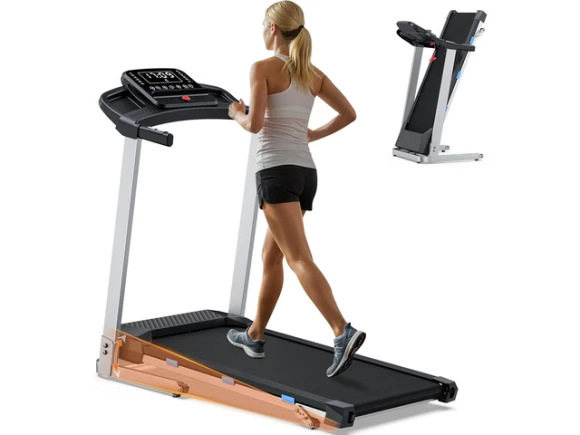 Foldable Treadmill with Incline, Bluetooth Speaker and App & Voice Control — Connected Equipment, TAURKENAM