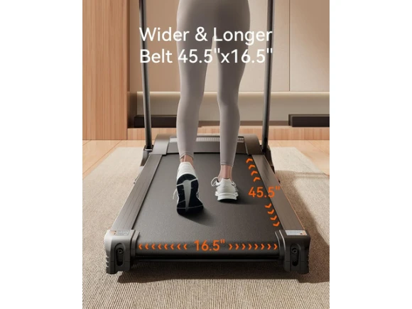 Folding Treadmill with Auto Incline and Bluetooth — Connected Equipment, TAURKENAM