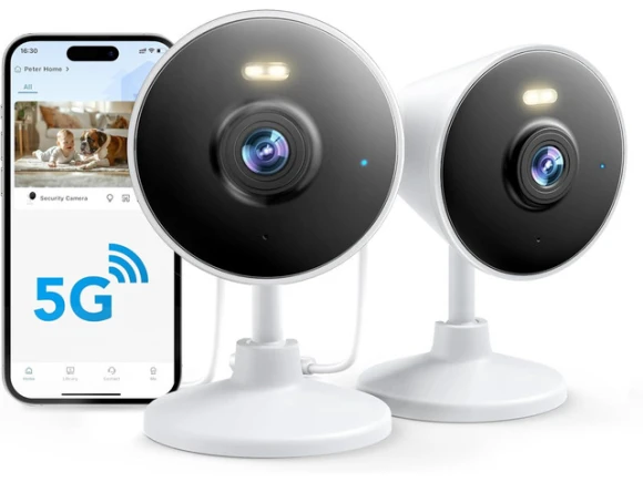 Indoor/Outdoor Security Camera, 2-Pack — Security Camera, TAURKENAM