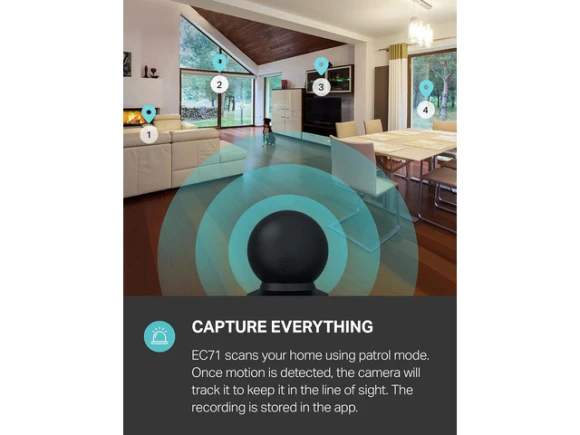 Indoor Pan-Tilt Security Camera — Security Camera, Kasa