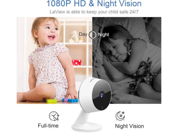 Indoor Wi-Fi Security Camera, 4pcs — Security Camera, LaView