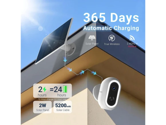Outdoor Security Camera, 2K — Security Camera, LaView
