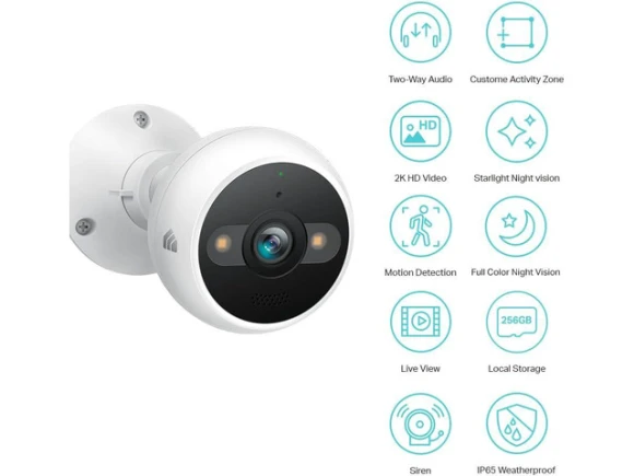 Outdoor Wired Security Camera — Security Camera, Kasa