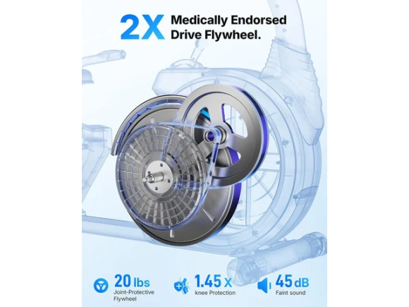 Recumbent Exercise Bike — Connected Equipment, MERACH