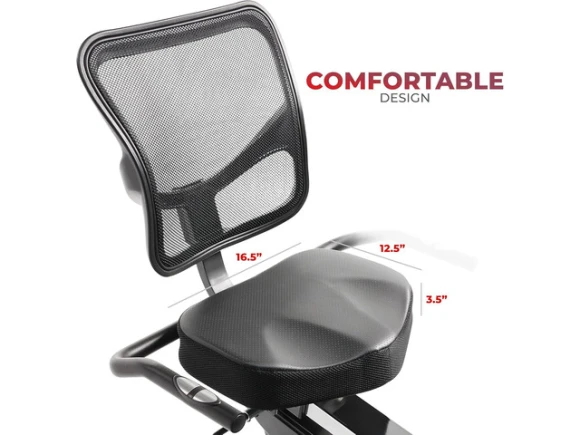 Smart Recumbent Exercise Bike — Connected Equipment, Sunny Health & Fitness
