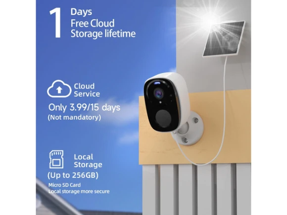 Solar Security Camera, 4pc — Security Camera, Rraycom