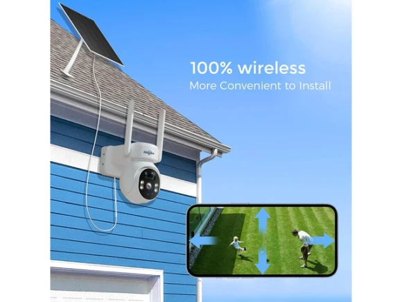 Solar WiFi Surveillance Camera, 2-Pack — Security Camera, Hiseeu
